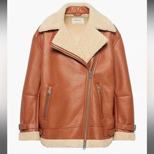 Aritzia Shearling Aviator Jacket